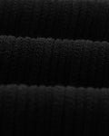 wax london men's Naples - Black Textured Knitted Polo Shirt