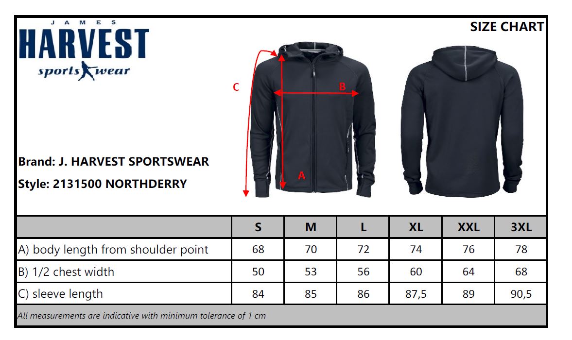 James Harvest Northderry Mens Hooded Fleece Jacket | Heavyweight Material | 4 Colours | S-3XL - Fleece - Logo Free Clothing