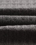 wax london men's Oban - Grey Marl Diamond Stripe Knitted Polo