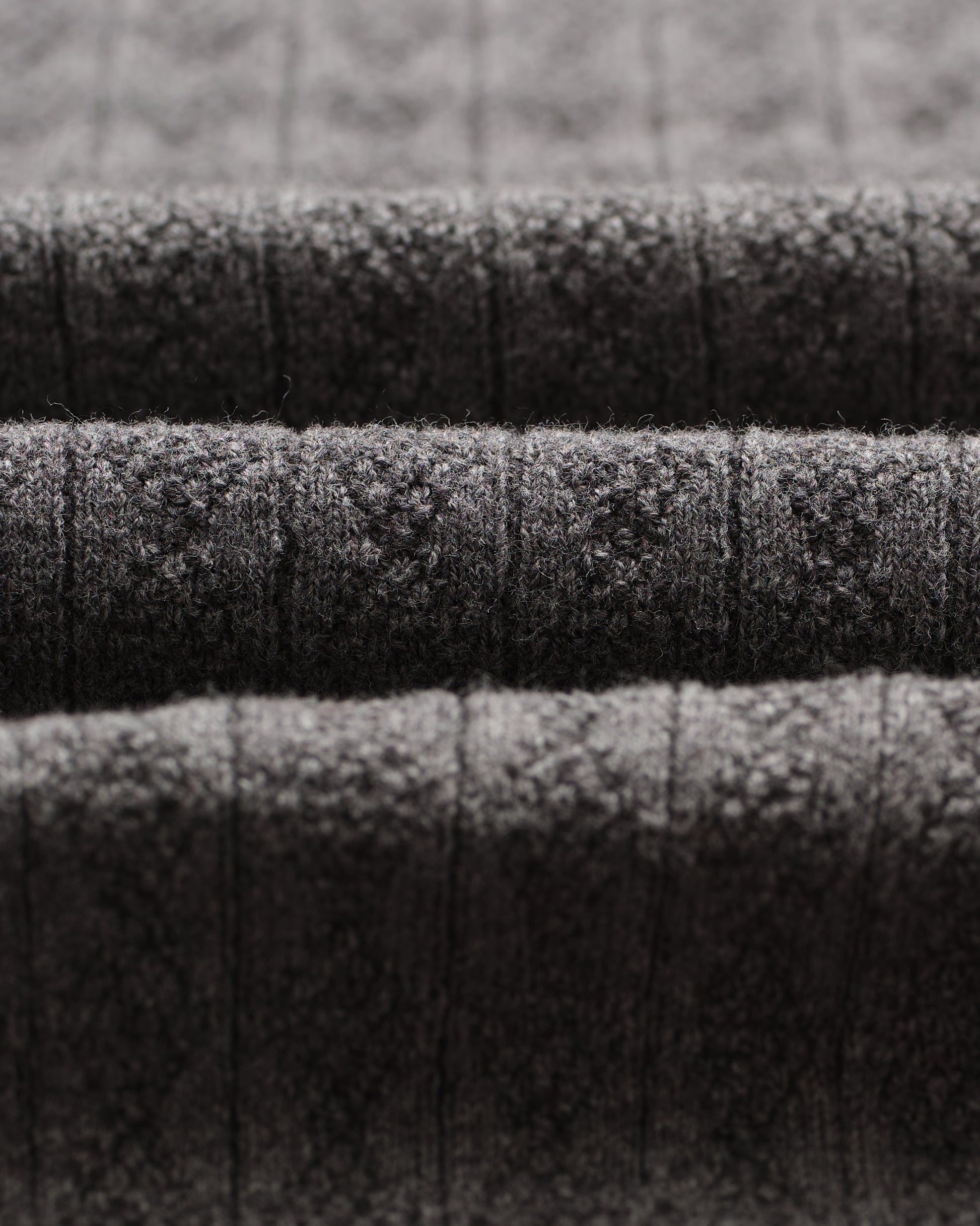wax london men's Oban - Grey Marl Diamond Stripe Knitted Polo