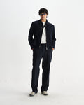 wax london men's Osier - Navy Heavy Twill Jacket