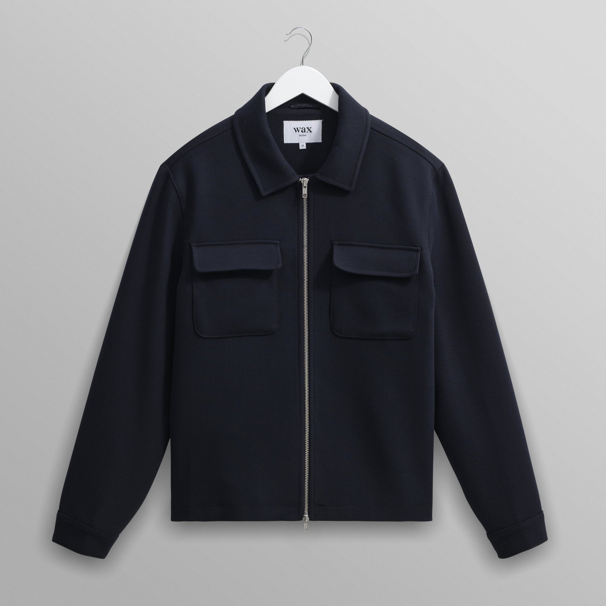 wax london men's Osier - Navy Heavy Twill Jacket