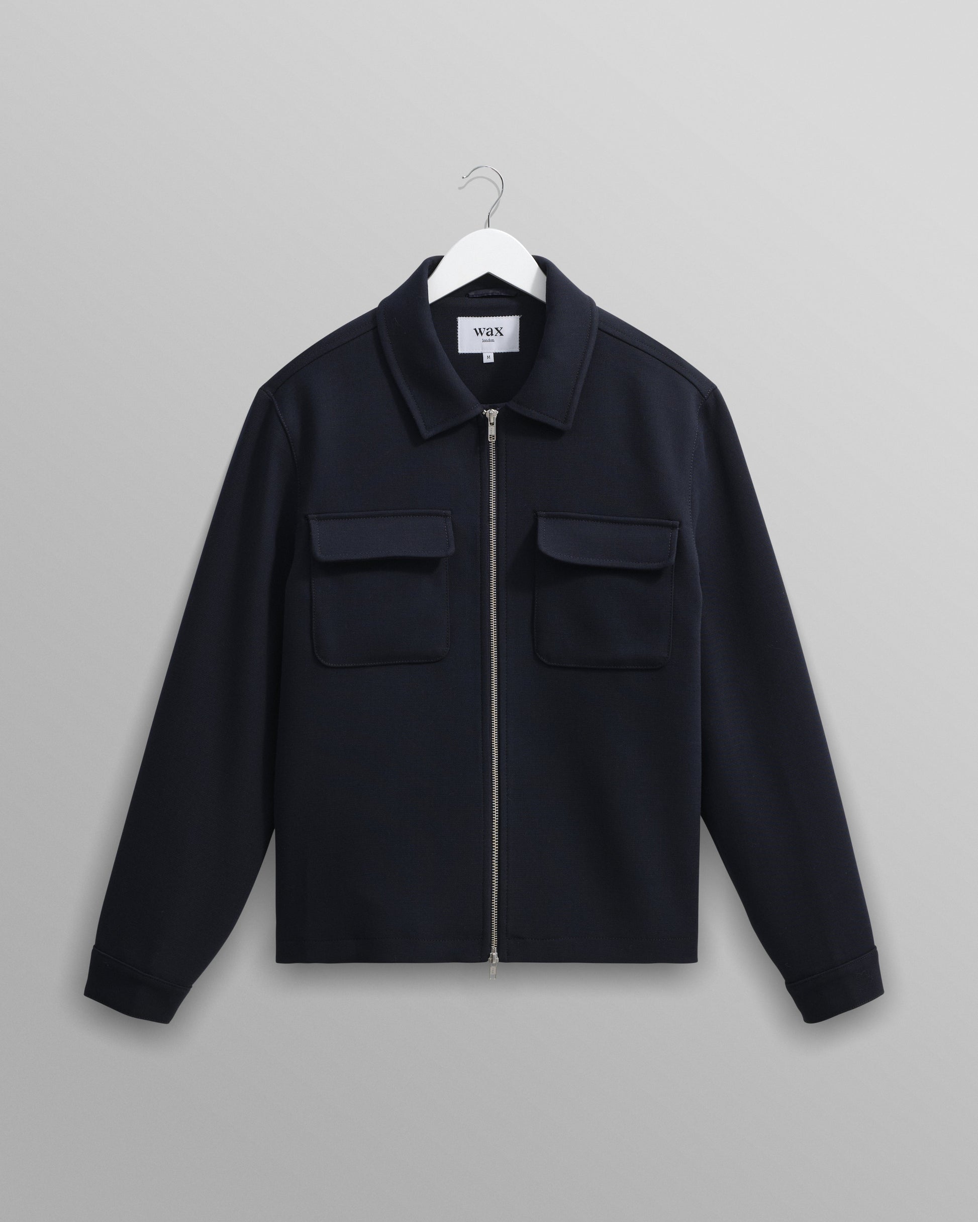 wax london men's Osier - Navy Heavy Twill Jacket