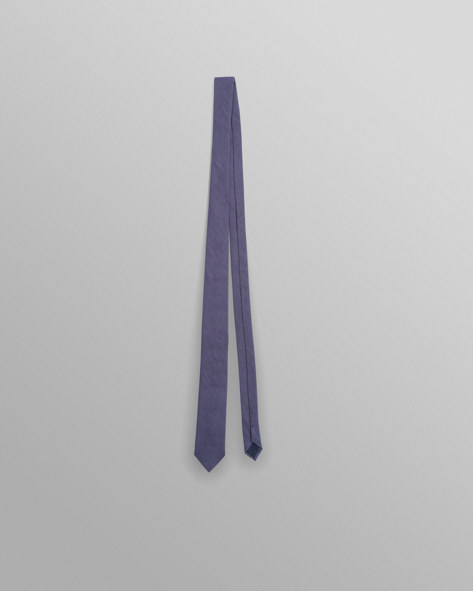 wax london men's Pavillion - Mid-Blue Linen Tie