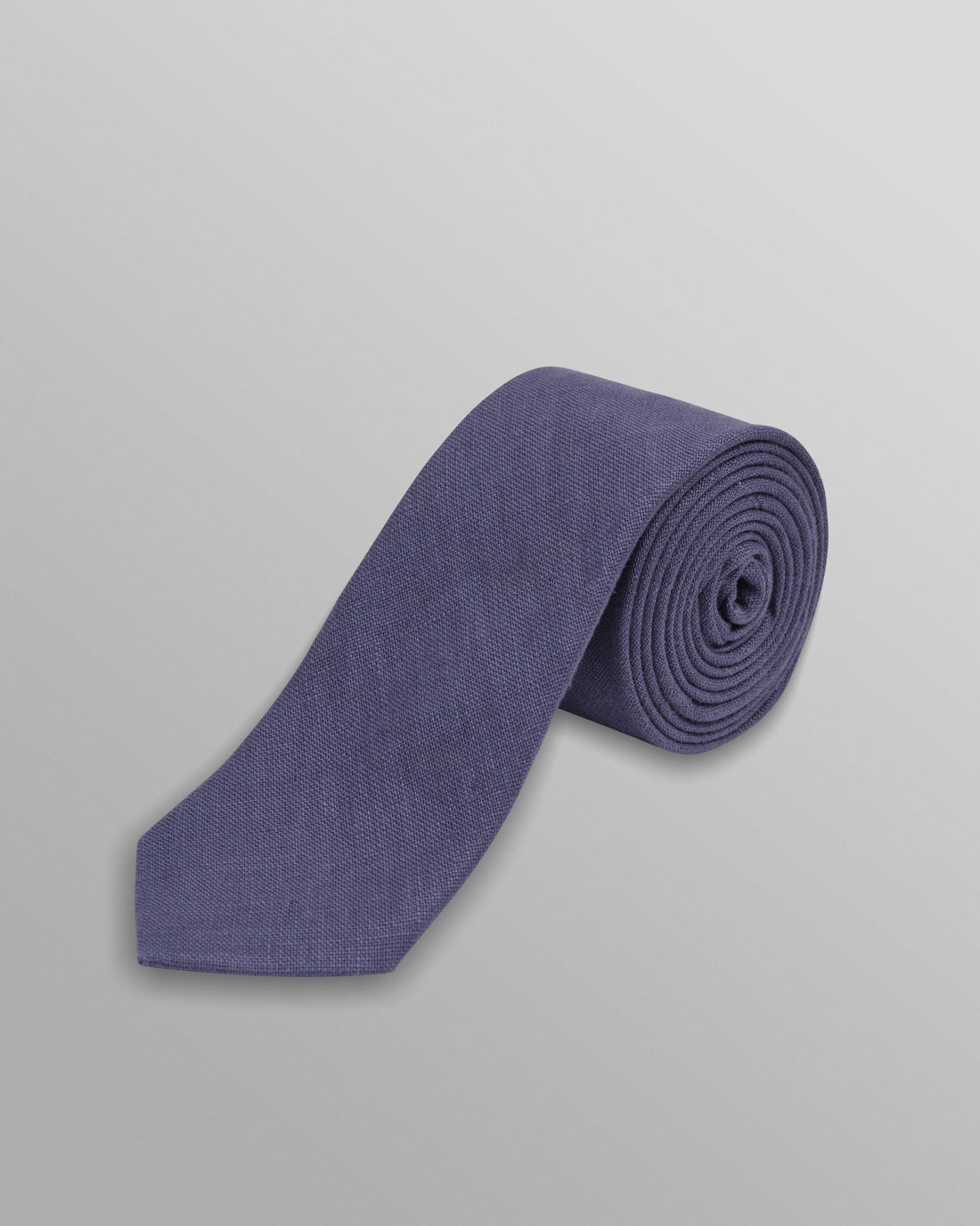 wax london men's Pavillion - Mid-Blue Linen Tie