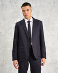 wax london men's Pavillion - Midnight Navy Linen Tie