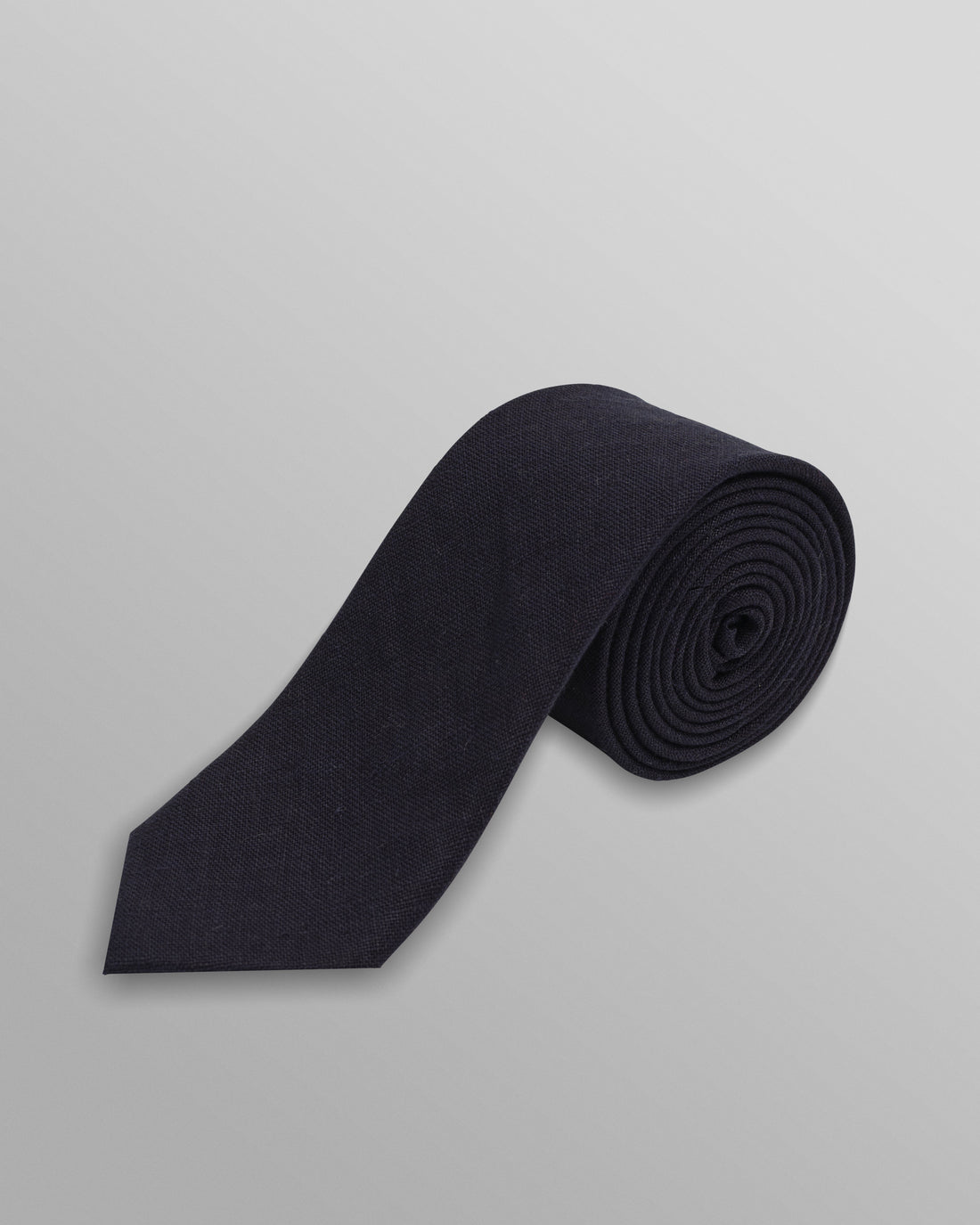 wax london men's Pavillion - Midnight Navy Linen Tie