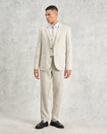 wax london men's Pavillion - Natural Linen Tie