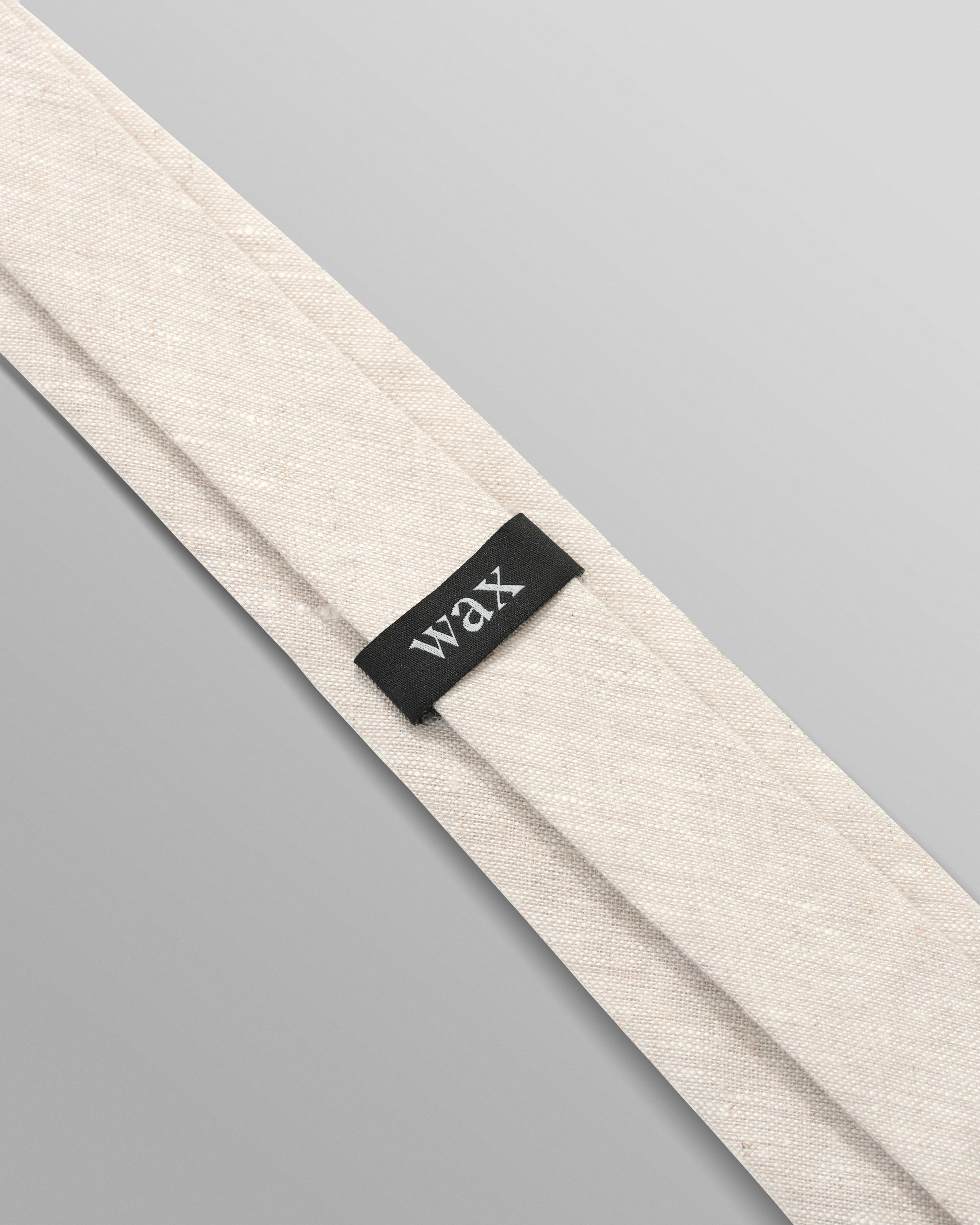 wax london men's Pavillion - Natural Linen Tie