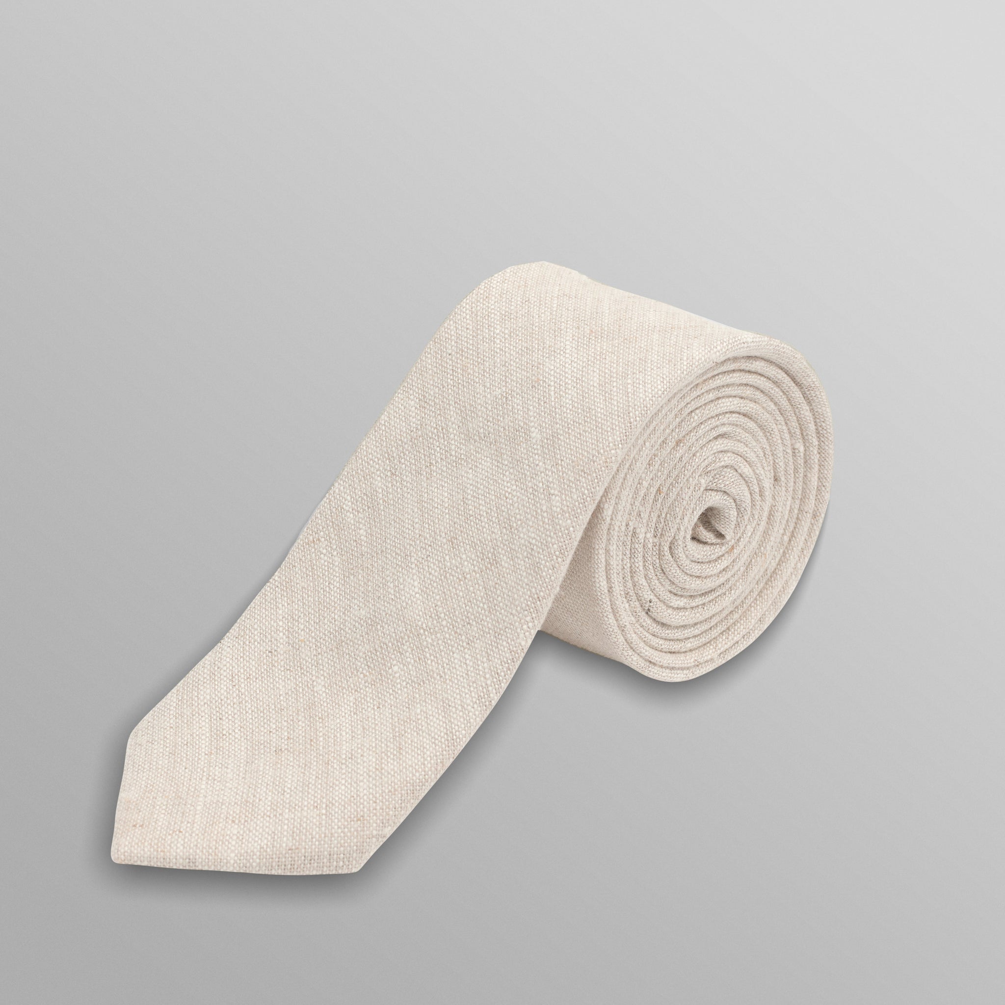 wax london men's Pavillion - Natural Linen Tie