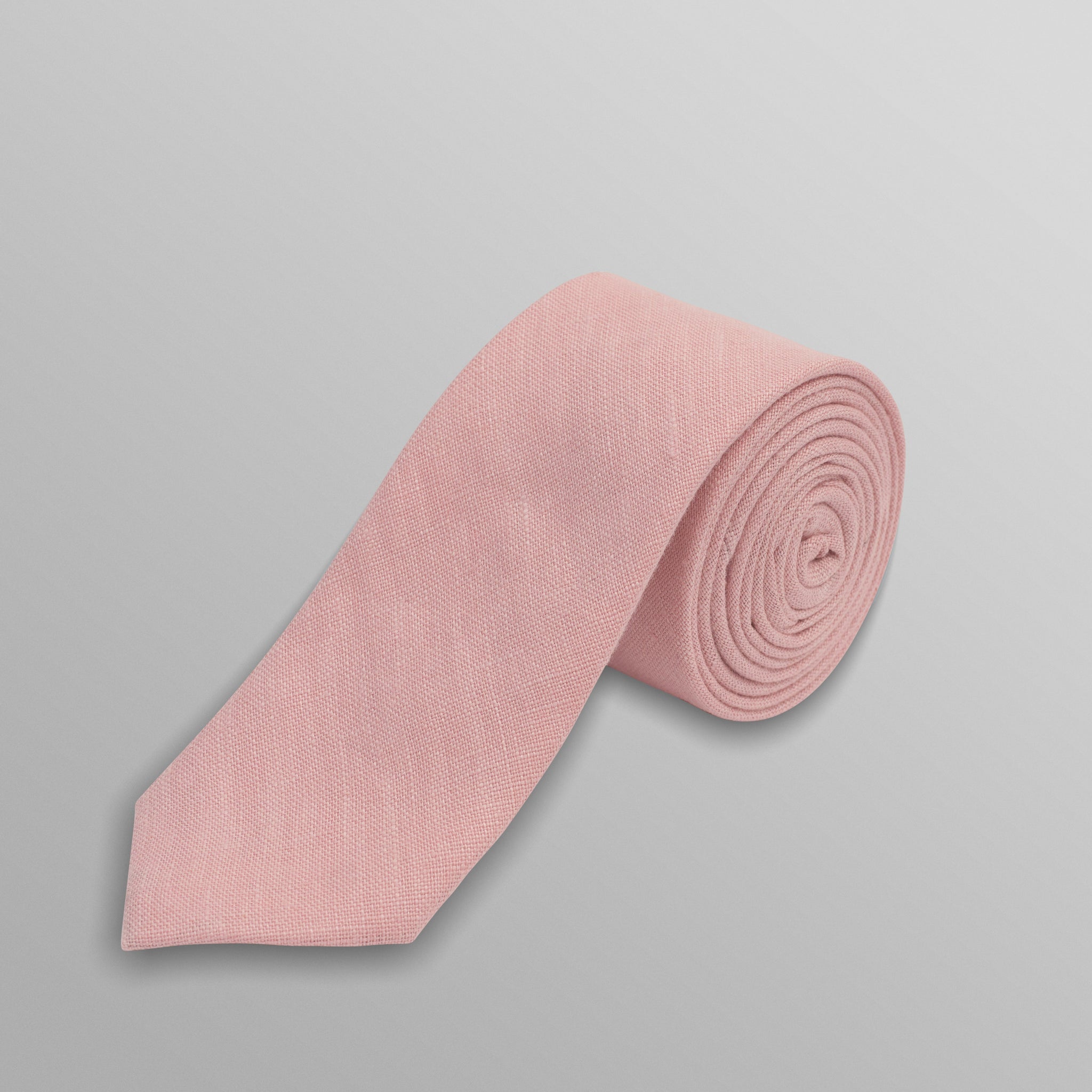 wax london men's Pavillion - Pale Pink Linen Tie