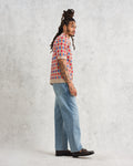 wax london men's Porto - Multicolour Splash Crochet Shirt