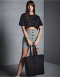 Quadra | Canvas Classic Shopper Bag | Logo Free Clothing