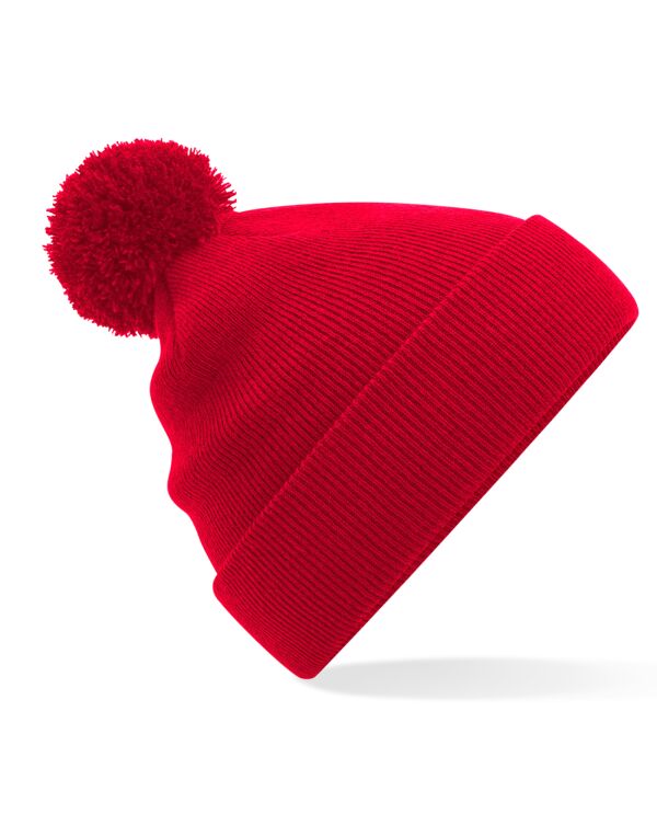 Beechfield Original Pom Pom Beanie | Unisex | Soft Touch | Cuffed | 12 Colours | One Size - Hat - Logo Free Clothing