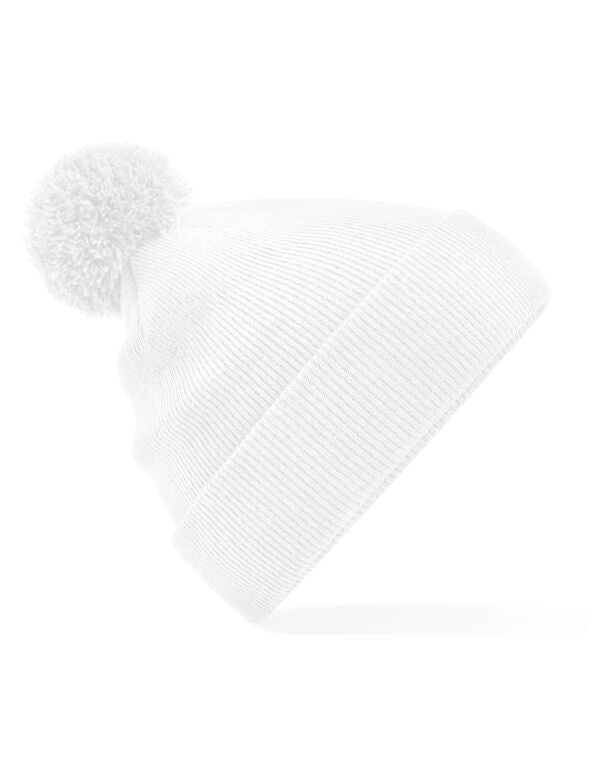 Beechfield Original Pom Pom Beanie | Unisex | Soft Touch | Cuffed | 12 Colours | One Size - Hat - Logo Free Clothing