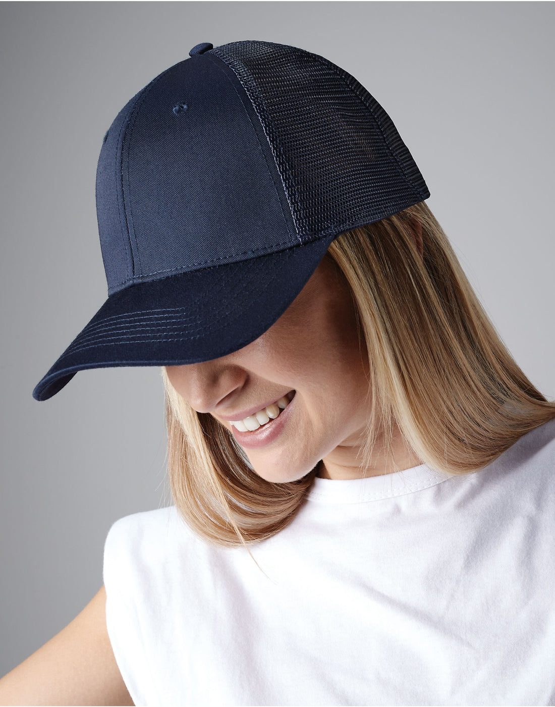 Beechfield Urbanwear Trucker Cap | Unisex | 6 Panel | Curved Peak | 10 Colours | One Size - Hat - Logo Free Clothing