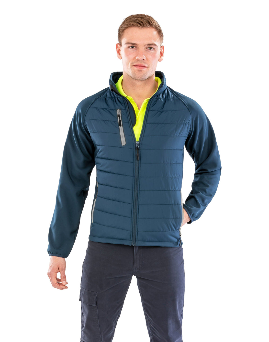 Result Compass Unisex Hybrid Softshell Jacket | Showerproof | 12 Colours | XS-3XL - Summer Jacket - Logo Free Clothing
