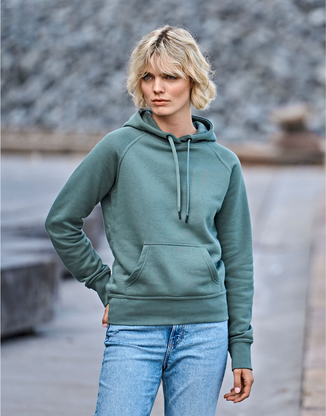 Tee Jays | Ladies Hooded Sweatshirt | Logo Free Clothing