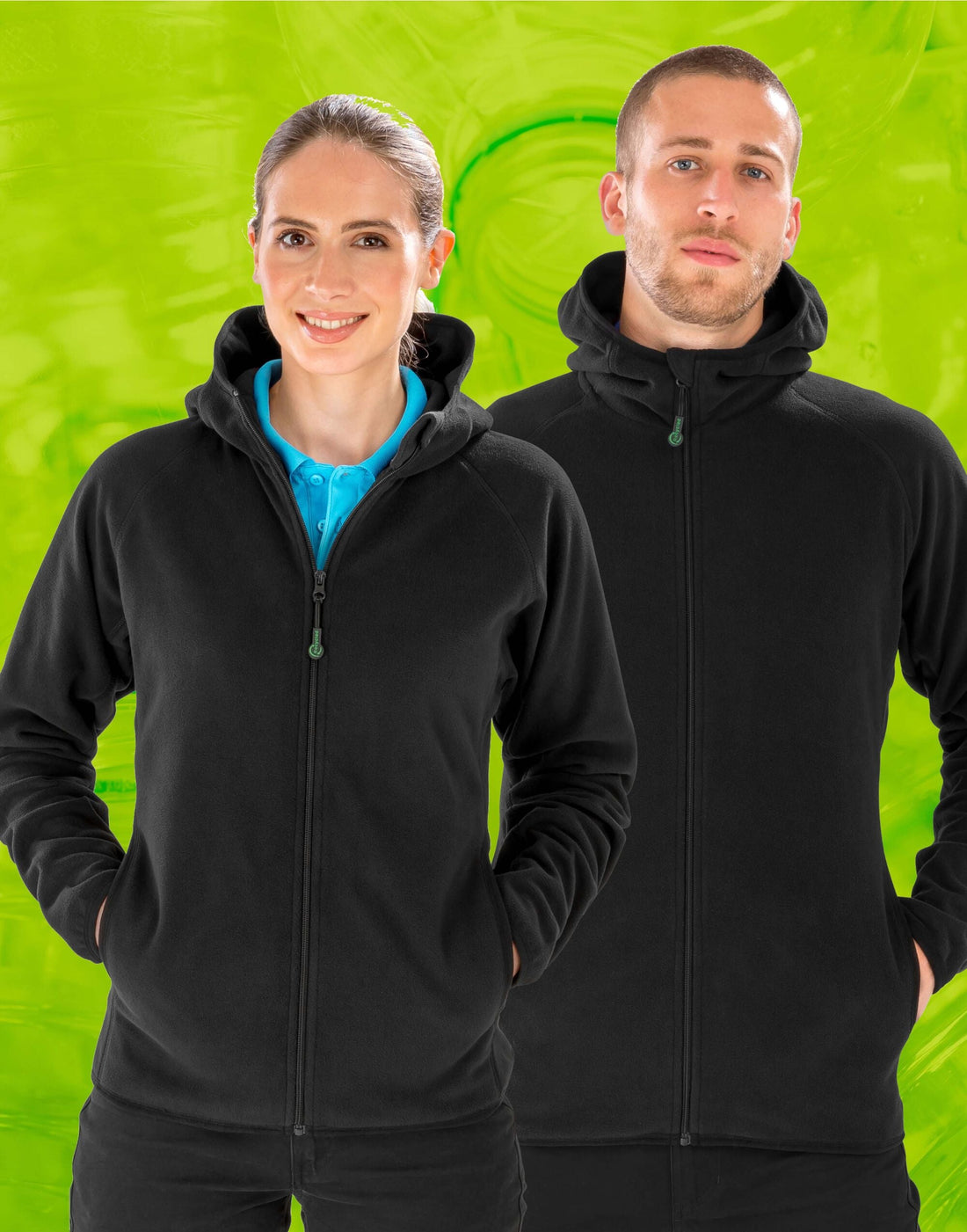 Result Genuine Recycled | Recycled Unisex Hooded Microfleece | Logo Free Clothing