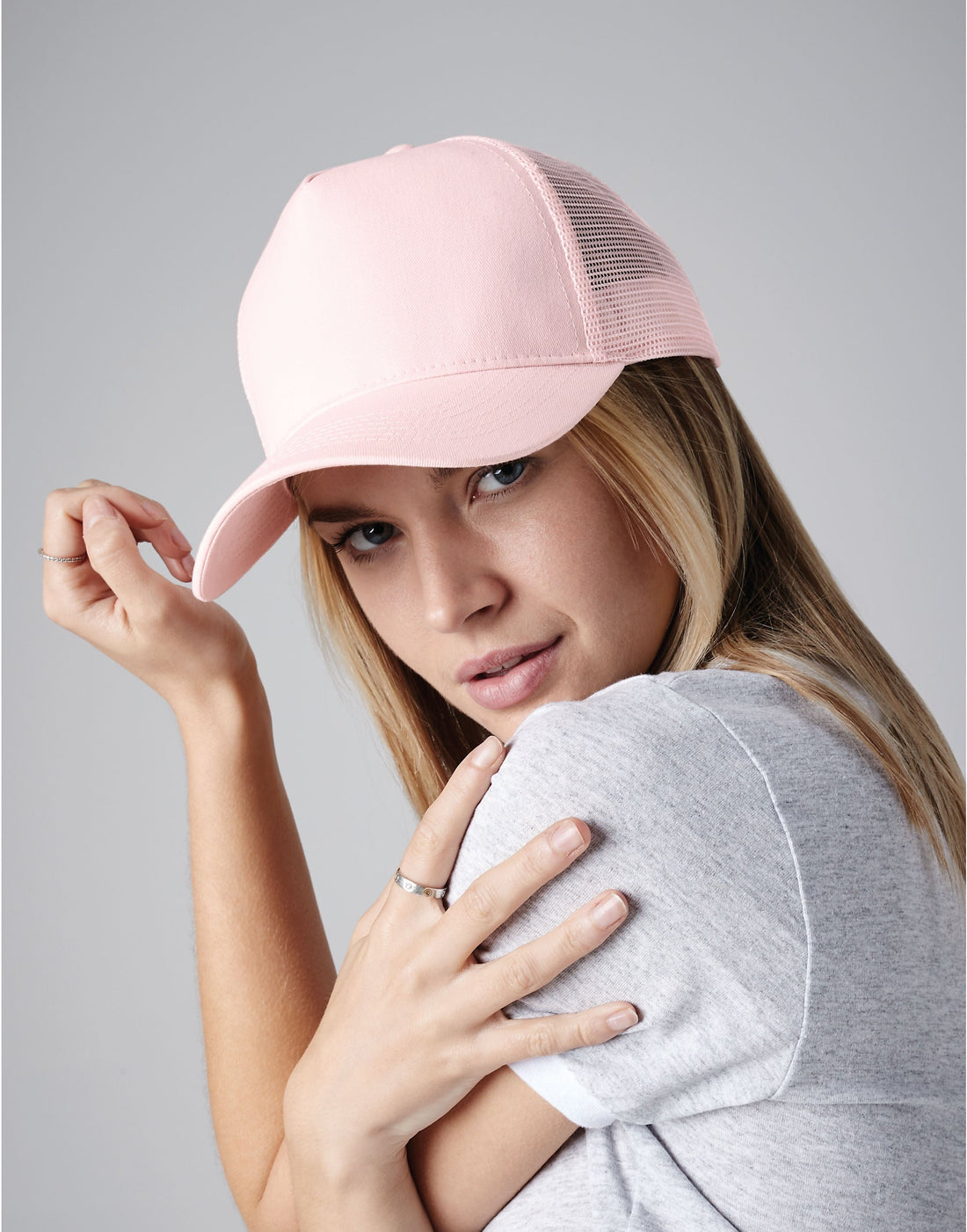 Beechfield Snapback Trucker Cap | Unisex | Two Tone | 5 Panel | 24 Colours | One Size - Hat - Logo Free Clothing