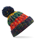 Beechfield Corkscrew Pom Pom Beanie | Unisex | Heavyweight Cable Knit | 15 Colours | One Size - Hat - Logo Free Clothing