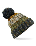 Beechfield Corkscrew Pom Pom Beanie | Unisex | Heavyweight Cable Knit | 15 Colours | One Size - Hat - Logo Free Clothing