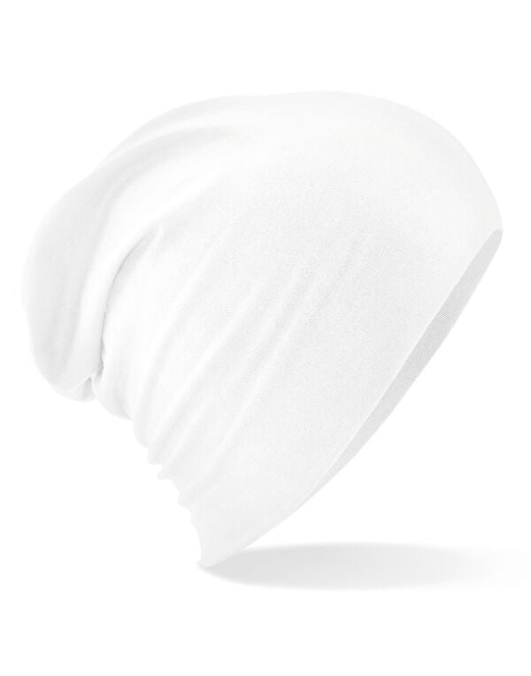Beechfield Hemsedal Cotton Slouch Beanie | Unisex | Stretch | 6 Colours | One Size - Hat - Logo Free Clothing