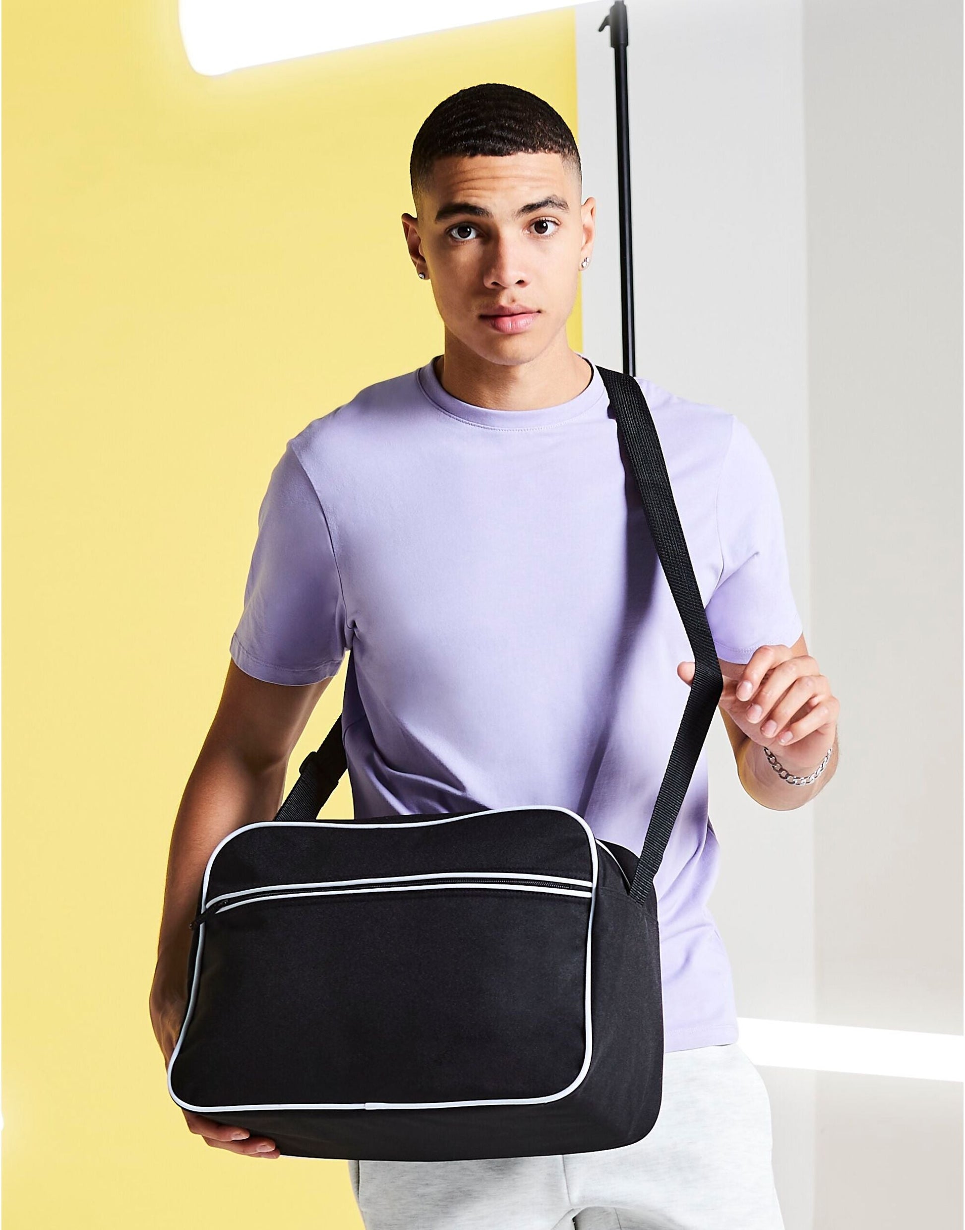 BagBase | Retro Shoulder Bag | Logo Free Clothing