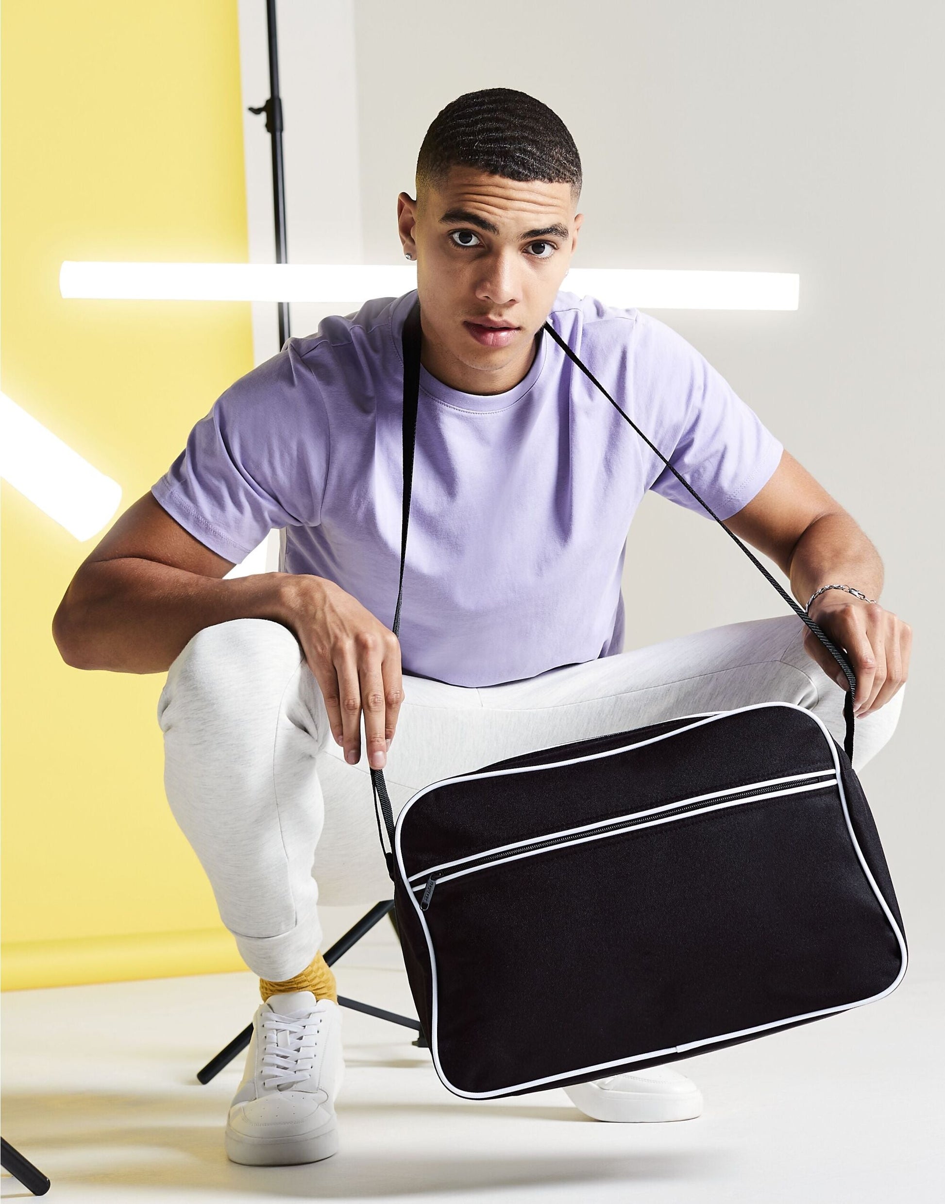 BagBase | Retro Shoulder Bag | Logo Free Clothing