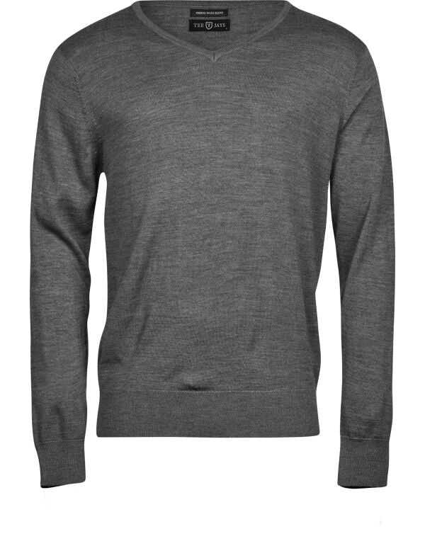 Tee Jays | Mens V Neck Knitted Sweater | Logo Free Clothing