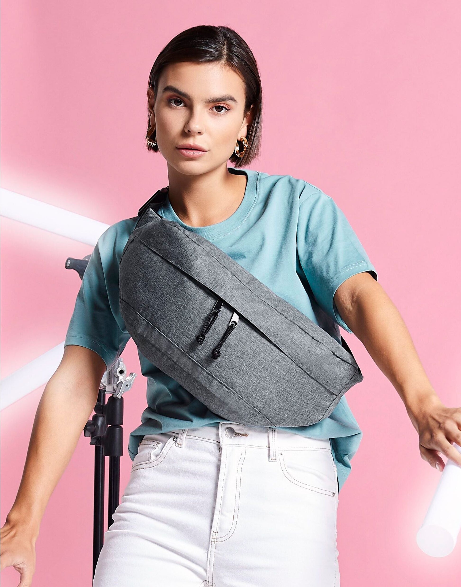 BagBase | Oversized Across-Body Bag | Logo Free Clothing