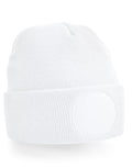Beechfield Circular Patch Beanie | Unisex | Double Knit | Cuffed | 8 Colours | One Size - Hat - Logo Free Clothing