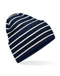 Beechfield Original Deep Cuffed Striped Beanie | Unisex | Double Knit | 4 Colours | One Size - Hat - Logo Free Clothing