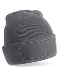 Beechfield Recycled Original Patch Beanie | Unisex | Double Knit | 3 Colours | One Size - Hat - Logo Free Clothing