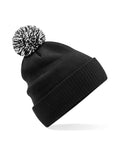 Beechfield Recycled Snowstar Beanie | Unisex | Two-Tone Pom-Pom | 4 Colours | One Size - Hat - Logo Free Clothing