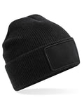Beechfield Removable Patch Thinsulate™ Beanie | Unisex | Thermal | 4 Colours | One Size - Hat - Logo Free Clothing