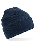 Beechfield Removable Patch Thinsulate™ Beanie | Unisex | Thermal | 4 Colours | One Size - Hat - Logo Free Clothing