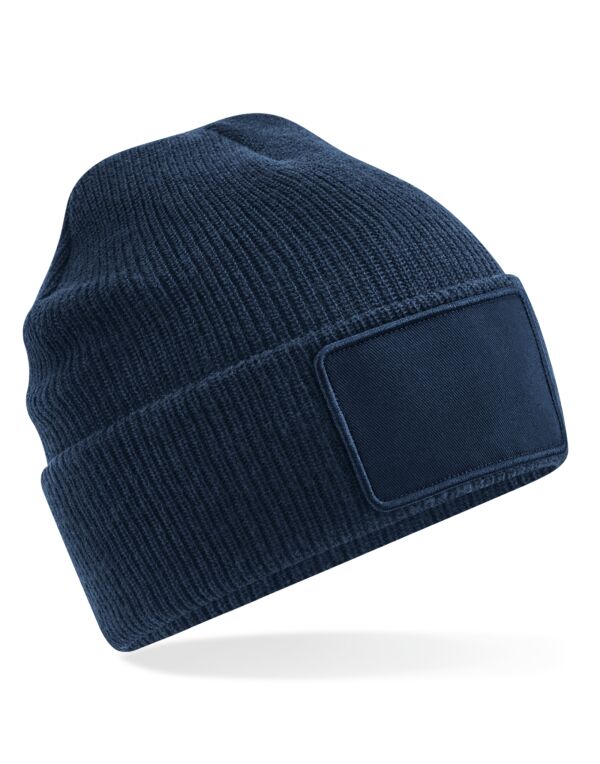 Beechfield Removable Patch Thinsulate™ Beanie | Unisex | Thermal | 4 Colours | One Size - Hat - Logo Free Clothing