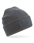 Beechfield Removable Patch Thinsulate™ Beanie | Unisex | Thermal | 4 Colours | One Size - Hat - Logo Free Clothing