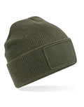 Beechfield Removable Patch Thinsulate™ Beanie | Unisex | Thermal | 4 Colours | One Size - Hat - Logo Free Clothing