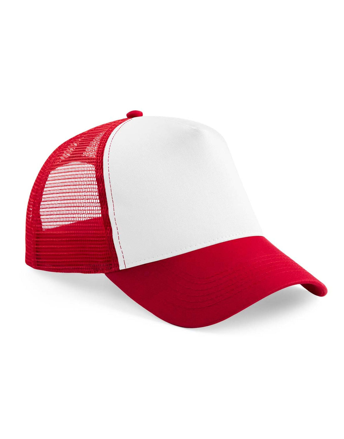 Beechfield Junior Snapback Trucker Cap | 5 Panel | 7 Colours | Kids Unisex Size - Hat - Logo Free Clothing