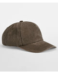 Beechfield Relaxed 5 Panel Vintage Cap | Unisex | Cotton | 5 Washed Colours | One Size - Hat - Logo Free Clothing
