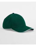 Beechfield EarthAware® Organic 6 Panel Cap | Sandwich Peak | Unisex | 7 Colours | One Size - Hat - Logo Free Clothing