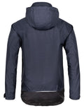 Jobman Mens Shell Jacket | Very Waterproof | Breathable | Hooded | Navy or Black | S-2XL - Winter Jacket - Logo Free Clothing