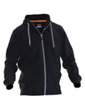 Jobman Mens Full-Zip Hoodie | Zip-Up Hooded Top | Cotton Blend | Black or Navy | S-2XL - Hoodie - Logo Free Clothing