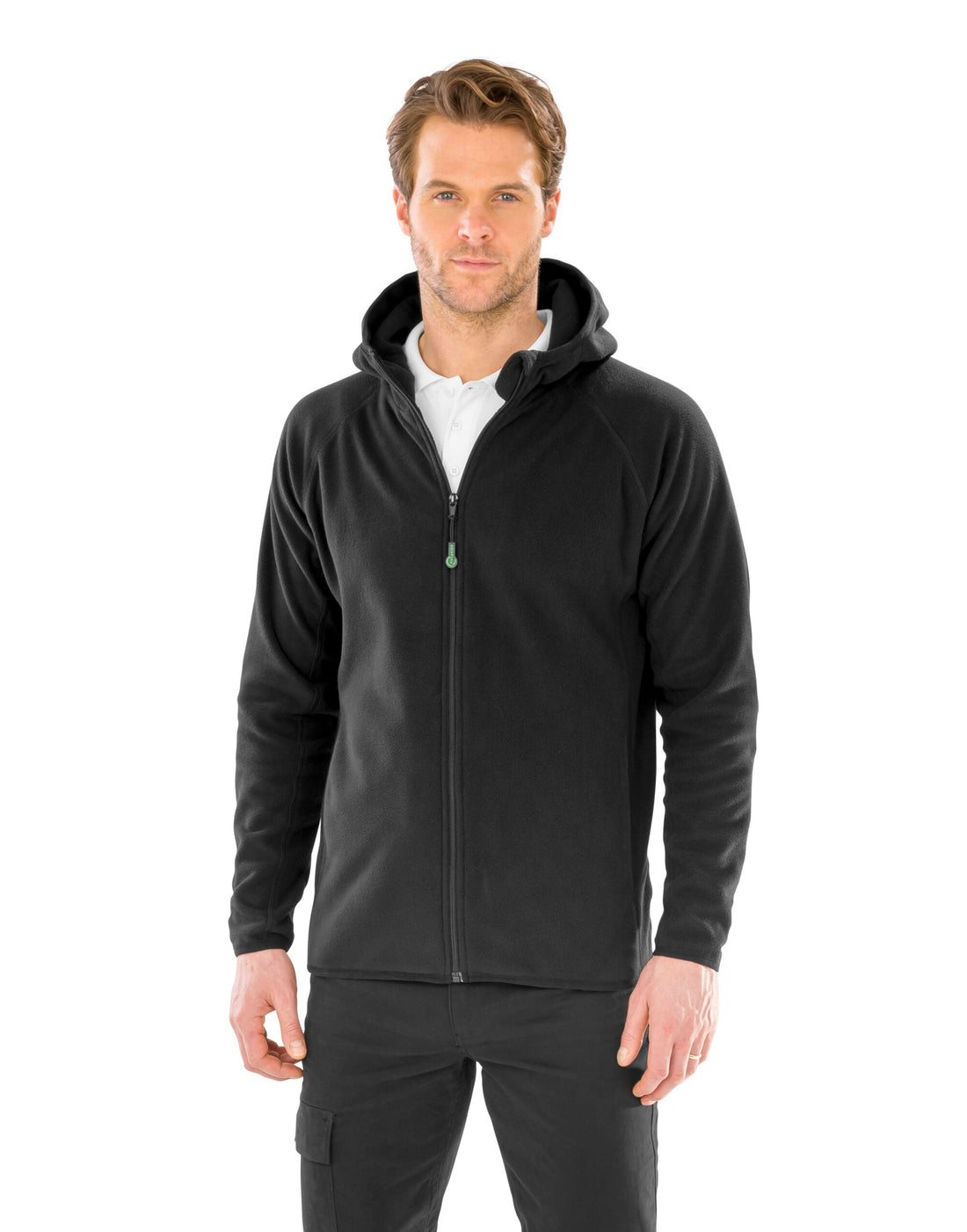 Result Genuine Recycled | Recycled Unisex Hooded Microfleece | Logo Free Clothing