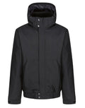 Regatta Blockade Mens Waterproof Jacket | Hooded | Stormflap | Black or Navy | S-3XL - Winter Jacket - Logo Free Clothing