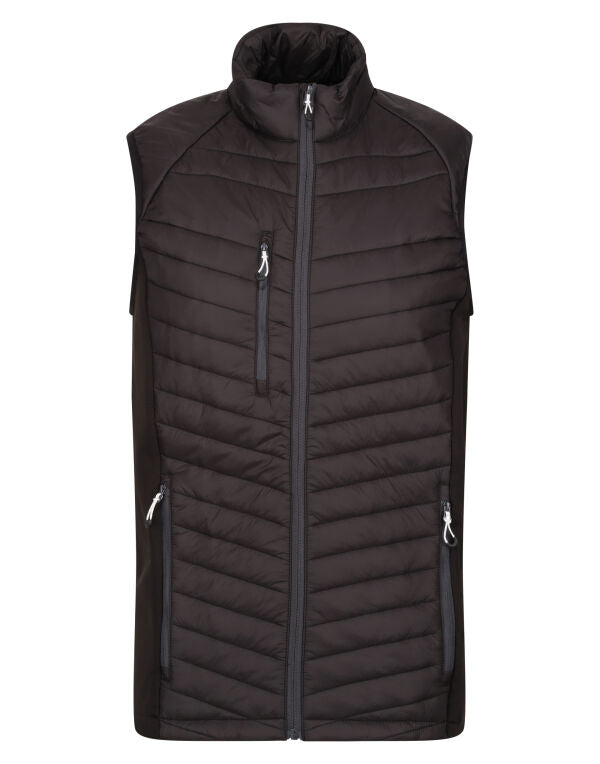 Regatta Navigate Mens Hybrid Gilet | Quilted Stretch Body Warmer | 7 Colours | S-3XL - Gilet - Logo Free Clothing