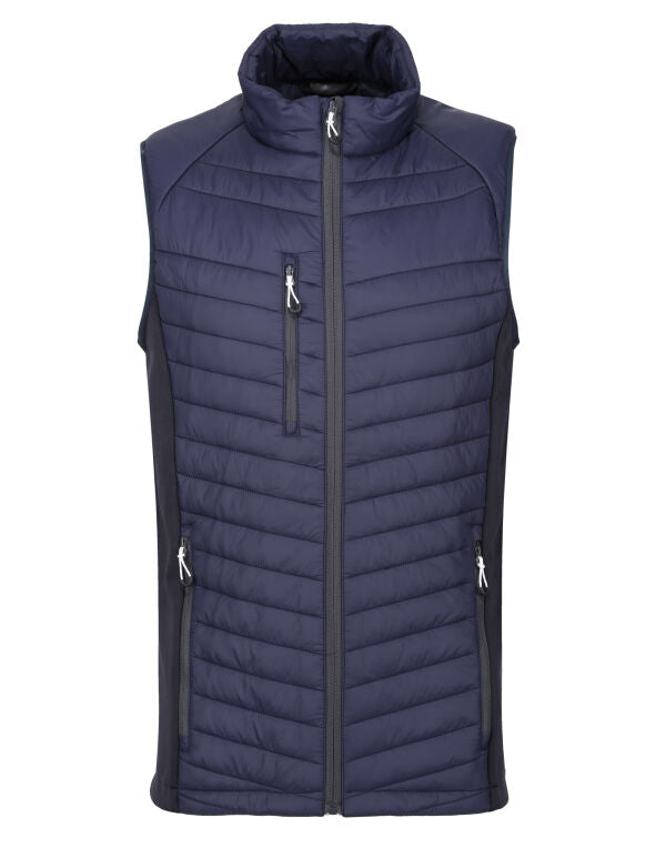Regatta Navigate Mens Hybrid Gilet | Quilted Stretch Body Warmer | 7 Colours | S-3XL - Gilet - Logo Free Clothing