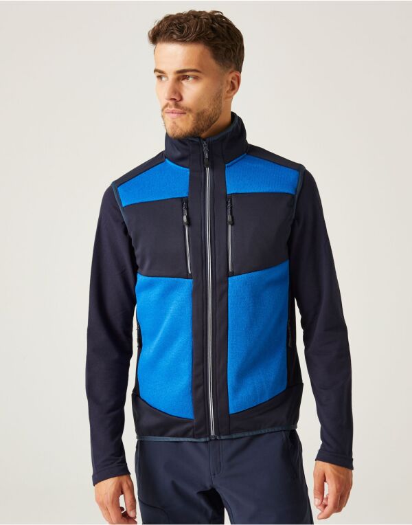 Regatta E-Volve Mens Knit Effect Stretch Gilet | Fleece Body Warmer | 4 Colours | XS-3XL - Gilet - Logo Free Clothing